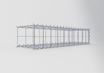 Opvokset gabion type 2 100 cm x 20 cm x 30 cm (L x H x D), maskestørrelse 10 cm x 10 cm, spiral