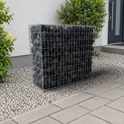 Gabion 100 cm x 90 cm x 40 cm (L x H x D), mesh size 5 cm x 10 cm, spiral