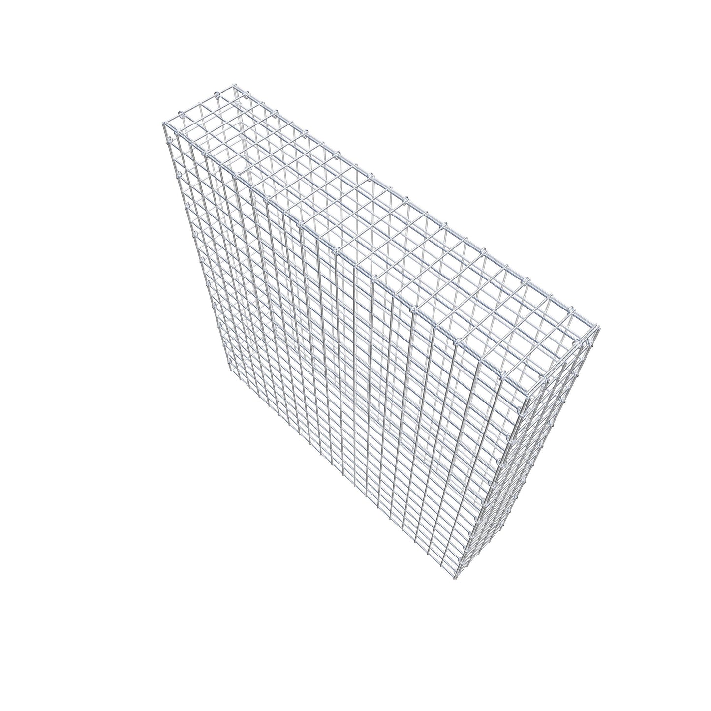 Gabbione fissabile tipo 3 100 cm x 100 cm x 20 cm (L x H x P), maglia 5 cm x 5 cm, anello a C