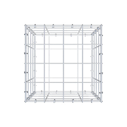 Gabbione 40 cm x 40 cm x 40 cm (L x H x P), maglia 10 cm x 10 cm, anello a C