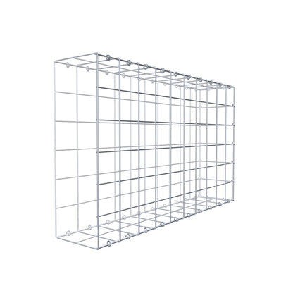Typ 2 påbyggnadsgabion 100 cm x 60 cm x 20 cm (L x H x D), maskstorlek 10 cm x 10 cm, C-ring