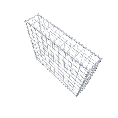 Gabbione 100 cm x 90 cm x 20 cm (L x H x P), maglia 10 cm x 10 cm, spirale