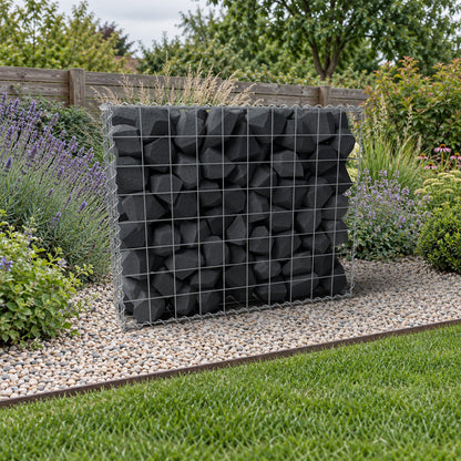 Gabion 100 cm x 80 cm x 20 cm (L x H x D), maskestørrelse 10 cm x 10 cm, spiral