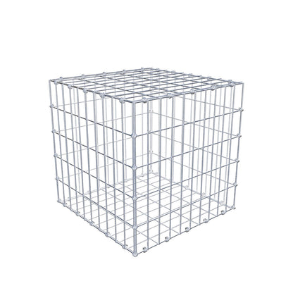 Gabione 50 cm x 50 cm x 50 cm (L x H x T), Maschenweite 5 x 10 cm, Spiralring