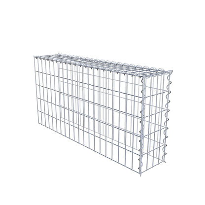 Gavión adicional tipo 4 100 cm x 50 cm x 20 cm (L x A x P), malla 5 cm x 10 cm, en espiral