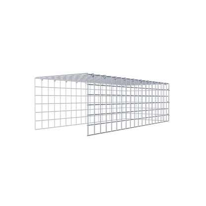 Type 4 oplegkorf 100 cm x 30 cm x 40 cm (L x H x D), maaswijdte 5 cm x 5 cm, C-ring