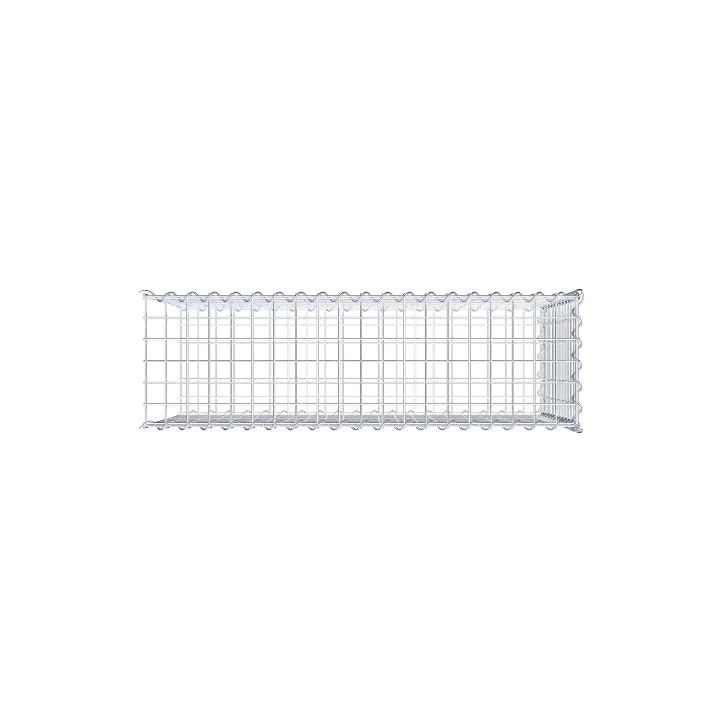 Gabião tipo 2 100 cm x 60 cm x 30 cm (C x A x P), malhagem 5 cm x 5 cm, espiral