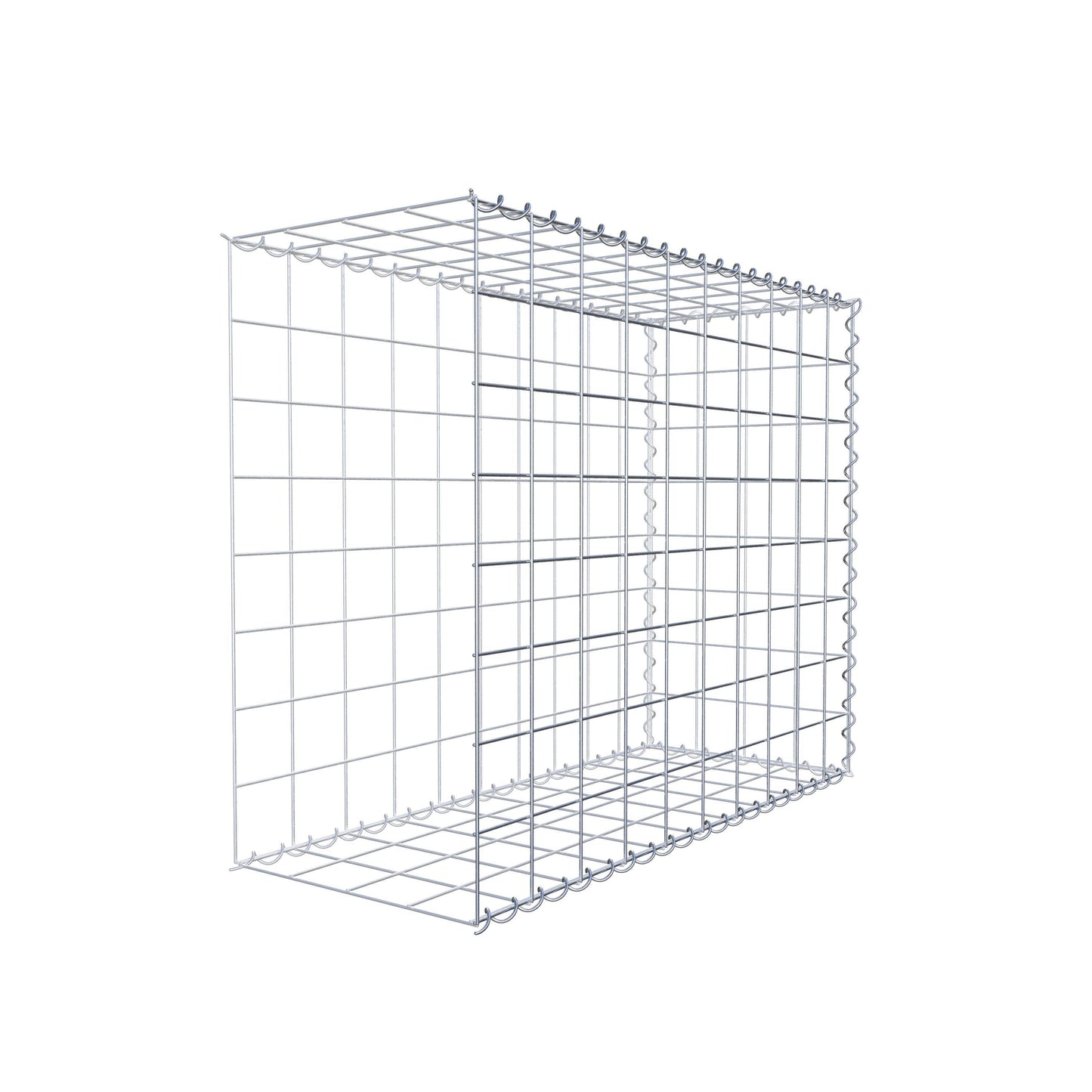 Anbaugabione Typ 2 100 cm x 80 cm x 40 cm (L x H x T), Maschenweite 10 cm x 10 cm, Spirale