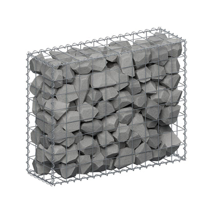 Gabion 100 cm x 80 cm x 30 cm (L x H x P), mailles 10 cm x 10 cm, spirale