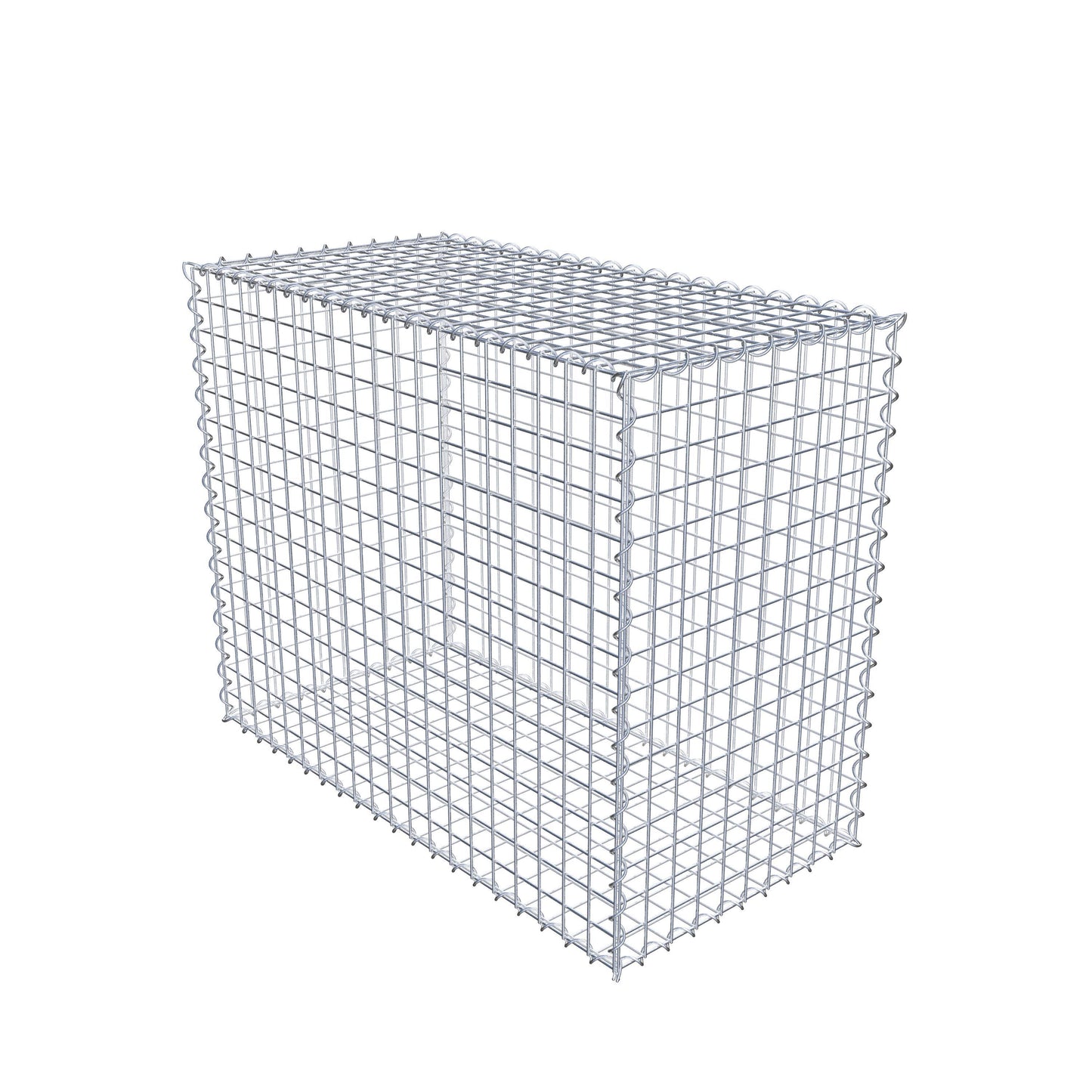 Gabion 100 cm x 80 cm x 50 cm (L x H x D), maskstorlek 5 cm x 5 cm, spiral