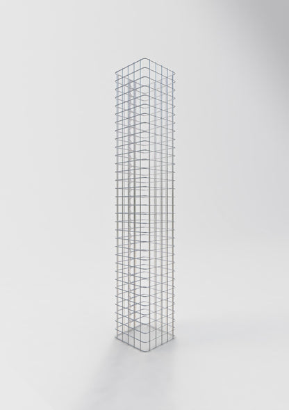 Columna de gaviones angular 27 cm x 27 cm, 160 cm de altura, MW 5 cm x 5 cm