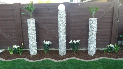 Columna de gaviones 22 x 22 cm MW 5 x 5 cm cuadrado